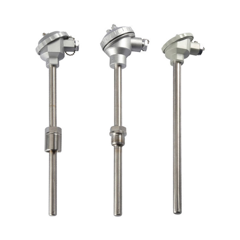 Isolerat, vattentätt, slitstarkt termoelement rostfritt stål material 1800°C K-typ termoelement PT100 RTD-typ sond termoelement