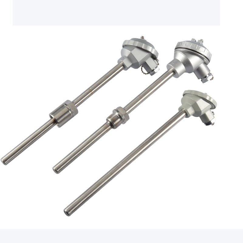 Isolerat, vattentätt, slitstarkt termoelement rostfritt stål material 1800°C K-typ termoelement PT100 RTD-typ sond termoelement
