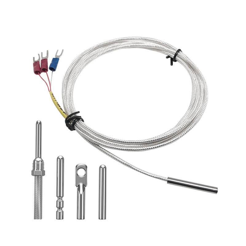 WZP-035 PT100 Sond 5 × 35 mm kabel 1–20 m Platinamotståndstermometer RTD Korrosionsbeständig Vattentät Anti-korrosionstemperatursensor