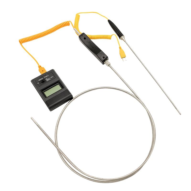 Certifierad handhållet termoelement PT100K typ temperatursensor flexibel termoelement mätsond