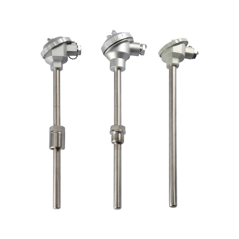 Isolerat, vattentätt, slitstarkt termoelement rostfritt stål material 1800°C K-typ termoelement PT100 RTD-typ sond termoelement