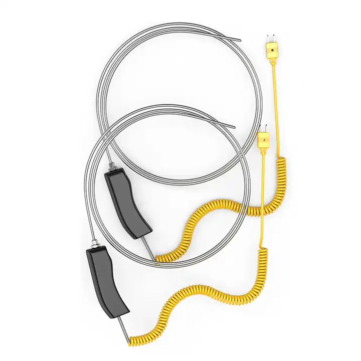 Certifierad handhållet termoelement PT100K typ temperatursensor flexibel termoelement mätsond
