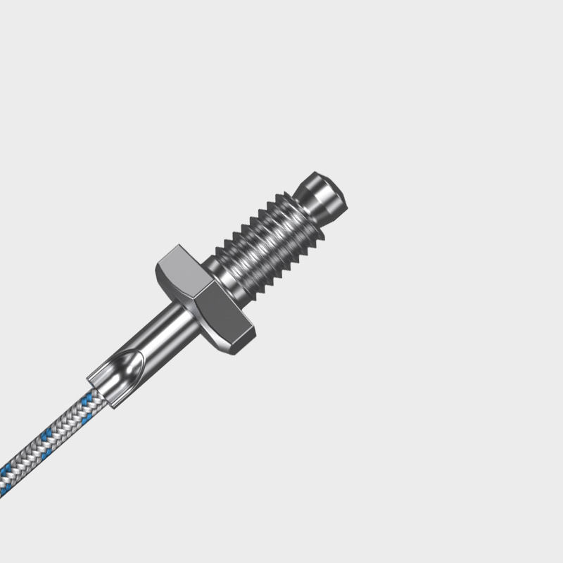 Industriell kompakt temperatursensor med skruvmontering i rostfritt stål PT100K-sond (M6/M8) termoelement