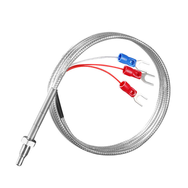 Industriell kompakt temperatursensor med skruvmontering i rostfritt stål PT100K-sond (M6/M8) termoelement