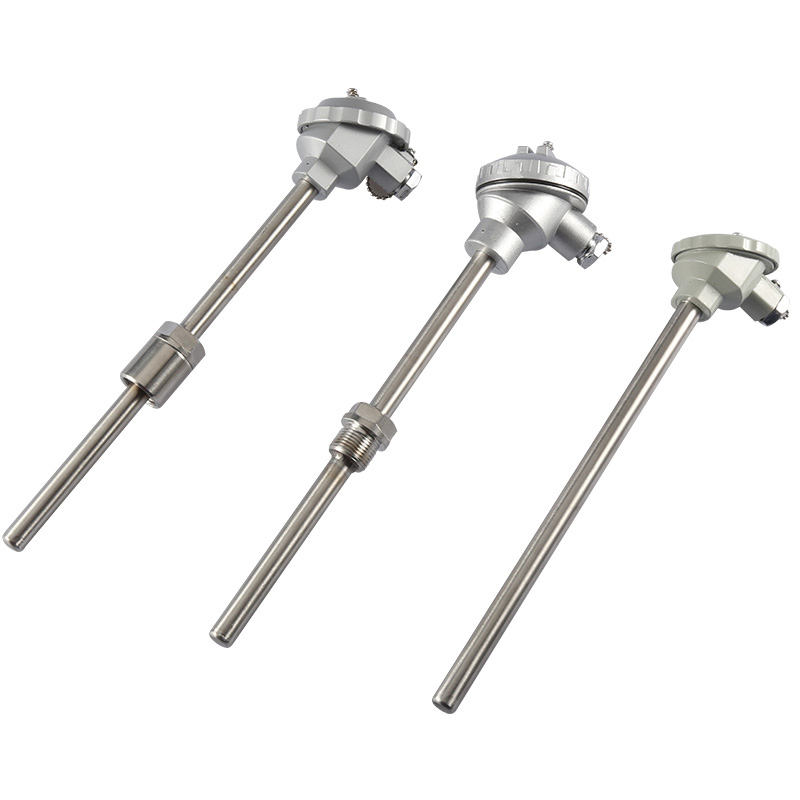 Isolerat, vattentätt, slitstarkt termoelement rostfritt stål material 1800°C K-typ termoelement PT100 RTD-typ sond termoelement